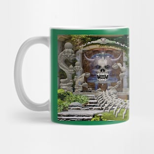 dracula castle garden door Mug